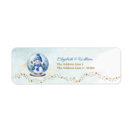 Etiqueta Rótulo de Endereço de Retorno do Chá de fraldas do