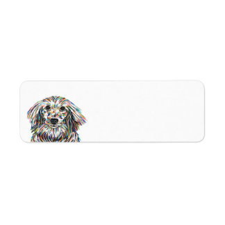 Etiqueta Rótulo de Endereço de Retorno do Dachshund