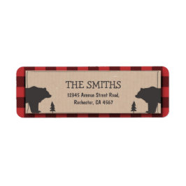 Etiqueta Rótulo de Endereço de Retorno do Lumberjack