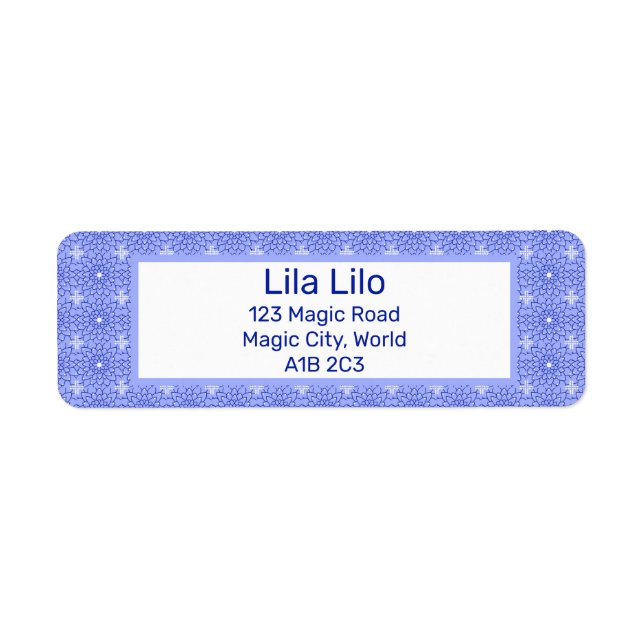 Etiqueta Rótulo de Endereço de Retorno Personalizado das Fl (Frente)