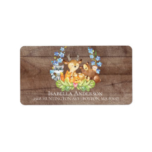 Etiqueta Rótulo de Endereço do Chá de fraldas dos Meninos d