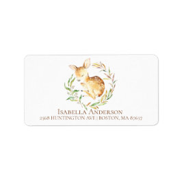 Etiqueta Rótulo de Endereço do Chá de fraldas Neutro do Dee