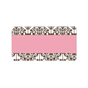 Etiqueta Rótulo de Endereço do Damasco