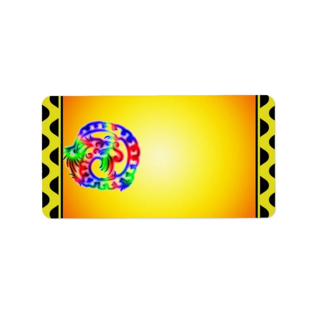 Etiqueta Rótulo de Endereço do Dragão (Frente)