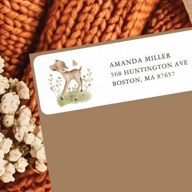 Etiqueta Rótulo de Endereço do Navegante Woodland Wonder (Criador carregado)