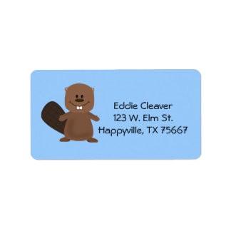 Etiqueta Rótulo de Endereço do Selvagem Feliz