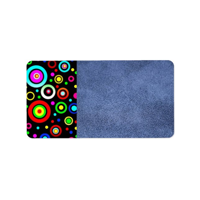 Etiqueta Rótulo de Endereço dos Círculos (Frente)