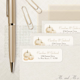 Etiqueta Rótulo de Endereço Elegante Neutro da Bomba