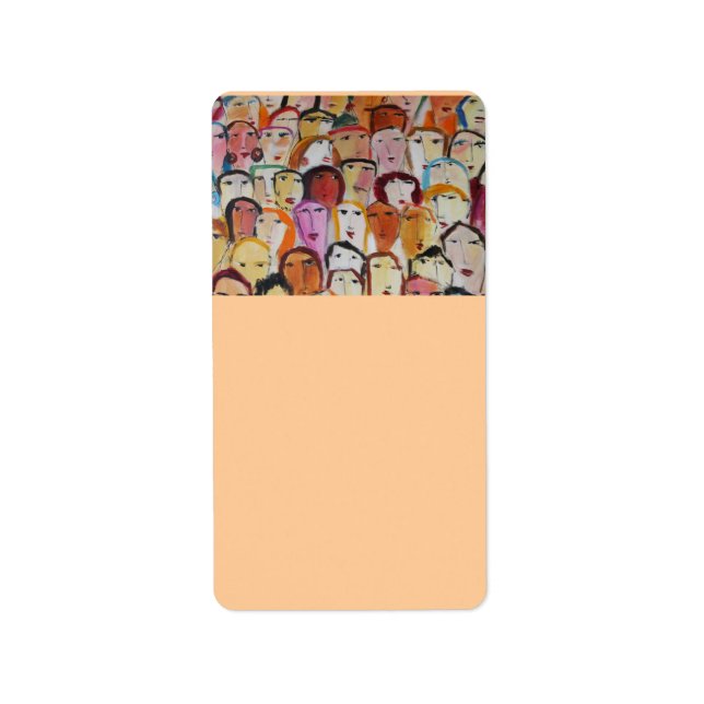 Etiqueta Rótulo de Endereço Faces (Frente)