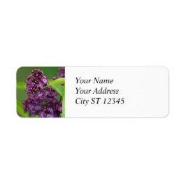 Etiqueta Rótulo de Endereço Lilac Roxo