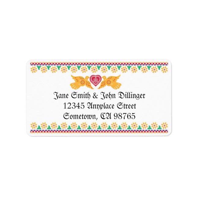 Etiqueta Rótulo de Endereço Lovebird (Frente)