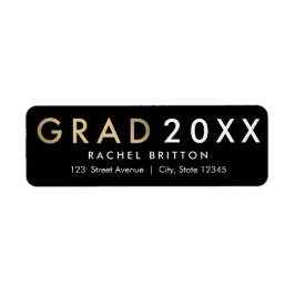 Etiqueta Rótulo de Endereço para Graduação em Combinação Mo