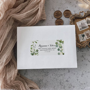 Etiqueta Rótulo de Endereço RSVP de Casamento de Saídas