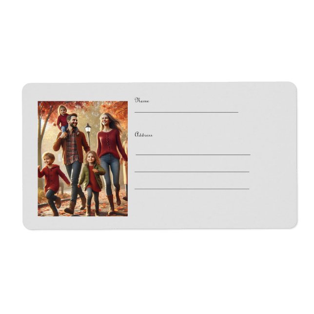 Etiqueta Rótulo de Entrega da Família (Frente)