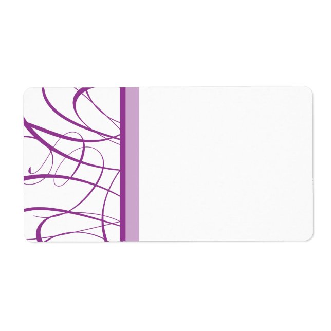 Etiqueta Rótulo de Entrega Roxo (Frente)