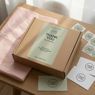 Etiqueta Rótulo de Envio de Agradecimento Personalizado com