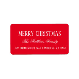 Etiqueta Rótulo de Feriado de Natal Feliz