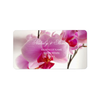 Etiqueta Rótulo de flor de orquídea