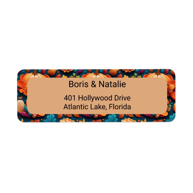 Etiqueta Rótulo de Folhagem Botânica (Frente)