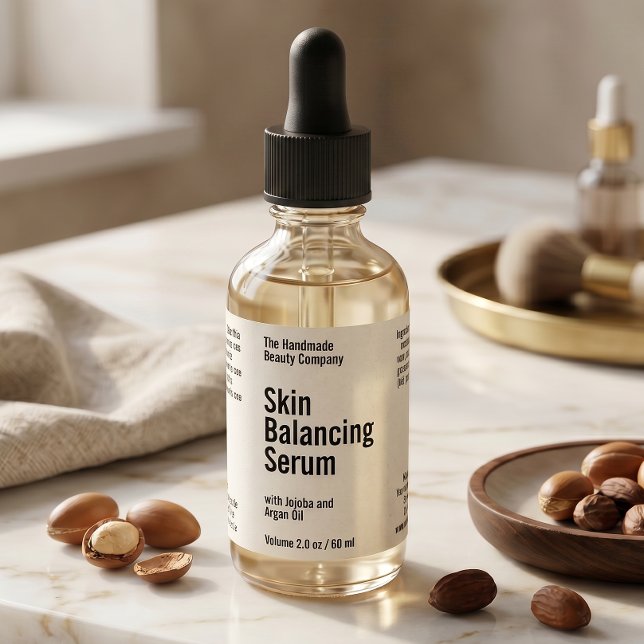 Etiqueta Rótulo de Frasco de Conta-Gotas de Cosméticos Mini (Criador carregado)