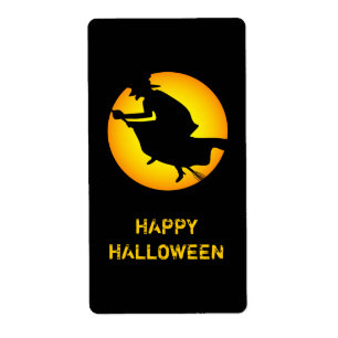 Etiqueta Rótulo de Halloween Happy Bruxelles