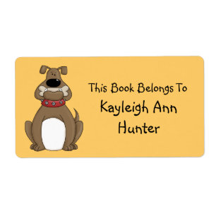 Etiqueta Rótulo de Marcador do Buldogue