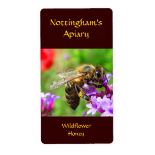Etiqueta Rótulo de Mel de Honeybee