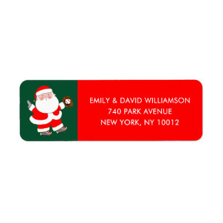 Etiqueta Rótulo de Natal de Beisebol