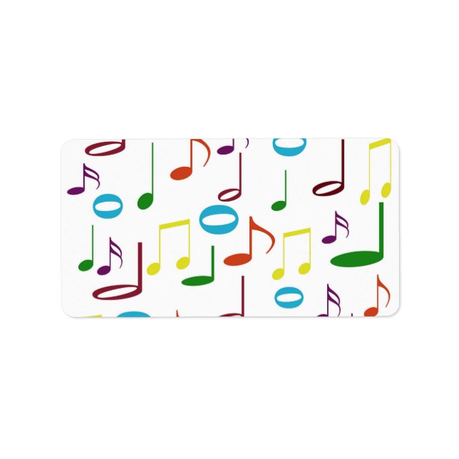 Etiqueta Rótulo de Notas do Arco-Íris (Frente)