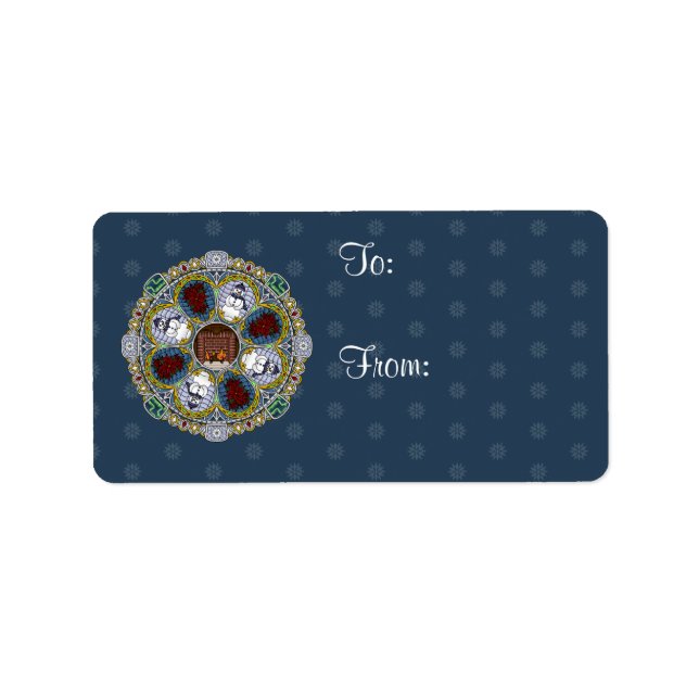 Etiqueta Rótulo de Nouveau de inverno (Frente)