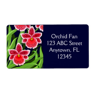 Etiqueta Rótulo de Orquídeas de Odontoglossum Exótica