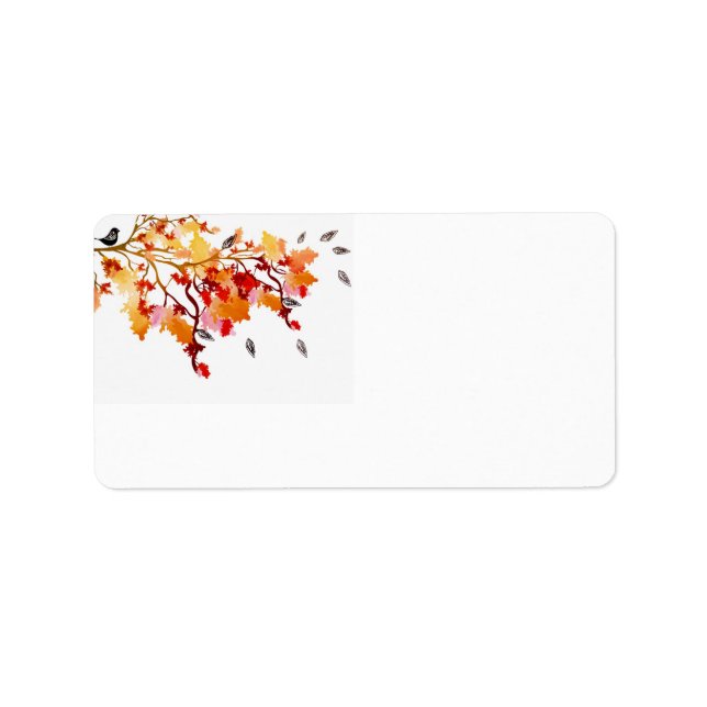 Etiqueta Rótulo de outono (Frente)