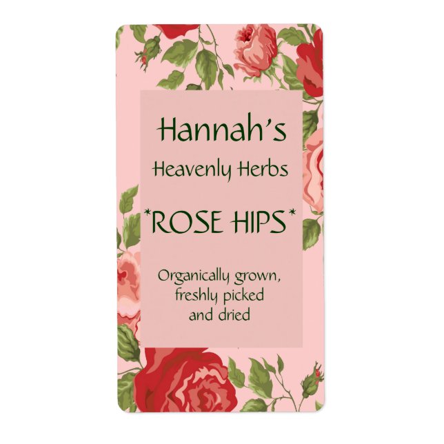 Etiqueta Rótulo de Plantas Herbáceas (Frente)