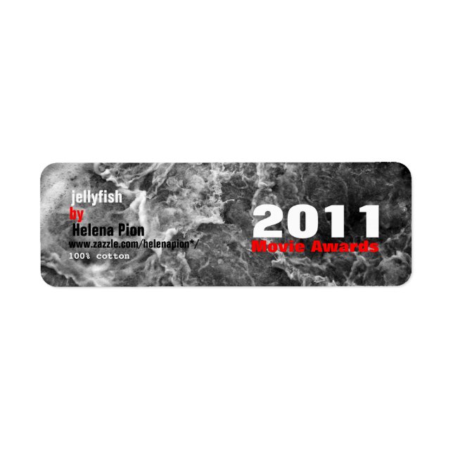 Etiqueta Rótulo de Prêmios de filmes da MTV (Frente)