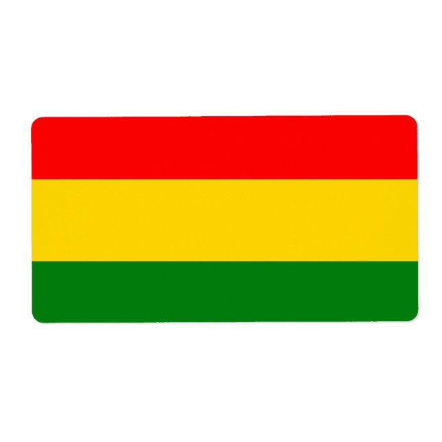 Etiqueta Rótulo de rasta (Frente)