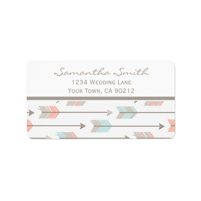 Etiqueta Rótulo de Setas Tribais (Frente)