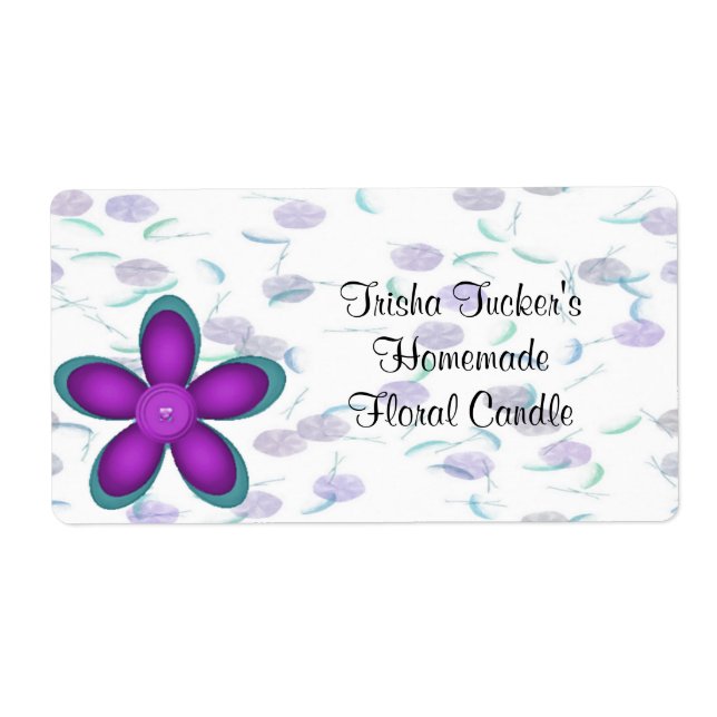 Etiqueta Rótulo de Vela Homemade (Frente)