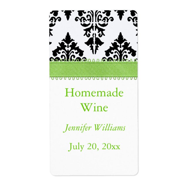 Etiqueta Rótulo de Vinho Homemade (Frente)