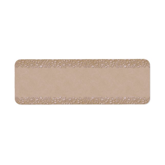 Etiqueta Rótulo do Apotário Floral de Pequeno Porco (Frente)