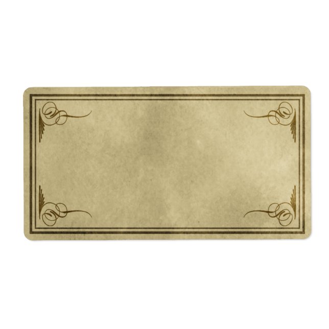 Etiqueta Rótulo do Apothary dos cantos do rico (Frente)