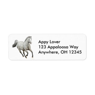 Etiqueta Rótulo do Cavalo Leopard Appaloosa