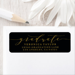 ETIQUETA RÓTULO DO ENDEREÇO DE RETORNO DE CALLIGRAPHY MINIM