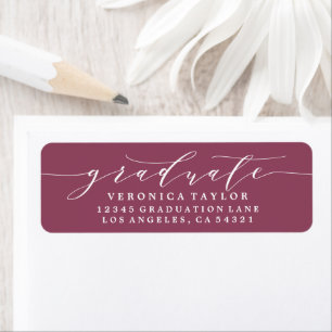 ETIQUETA RÓTULO DO ENDEREÇO DE RETORNO DE CALLIGRAPHY MINIM