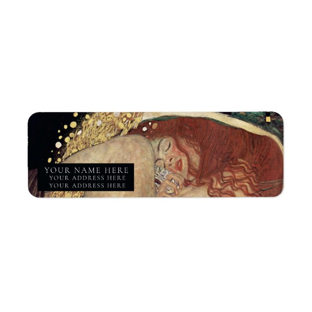 ETIQUETA RÓTULO DO ENDEREÇO: GUSTAV KLIMT : DANAE (Frente)