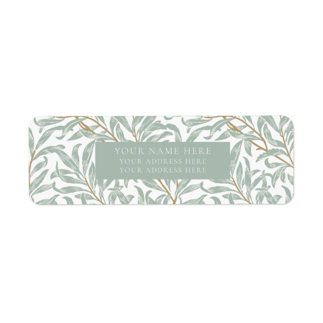 ETIQUETA RÓTULO DO ENDEREÇO: WILLIAM MORRIS (Frente)