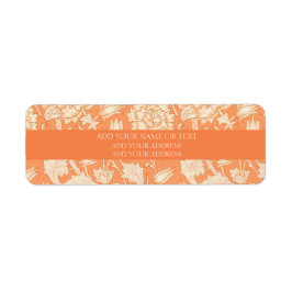 ETIQUETA RÓTULO DO ENDEREÇO: WILLIAM MORRIS POMEGRANATE