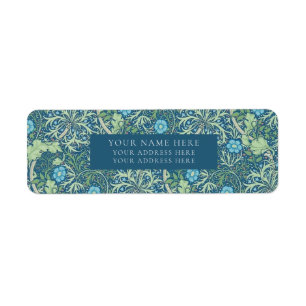 ETIQUETA RÓTULO DO ENDEREÇO: WILLIAM MORRIS : SEMENTE MARÍT