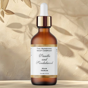 Etiqueta Rótulo do Frasco do Estropo dos Cosméticos de Folh