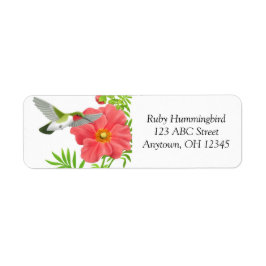 Etiqueta Rótulo do Hummingbird Trocado por Ruby com Rótulo