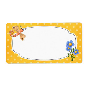 Etiqueta Rótulo do Jardim Dragonfly